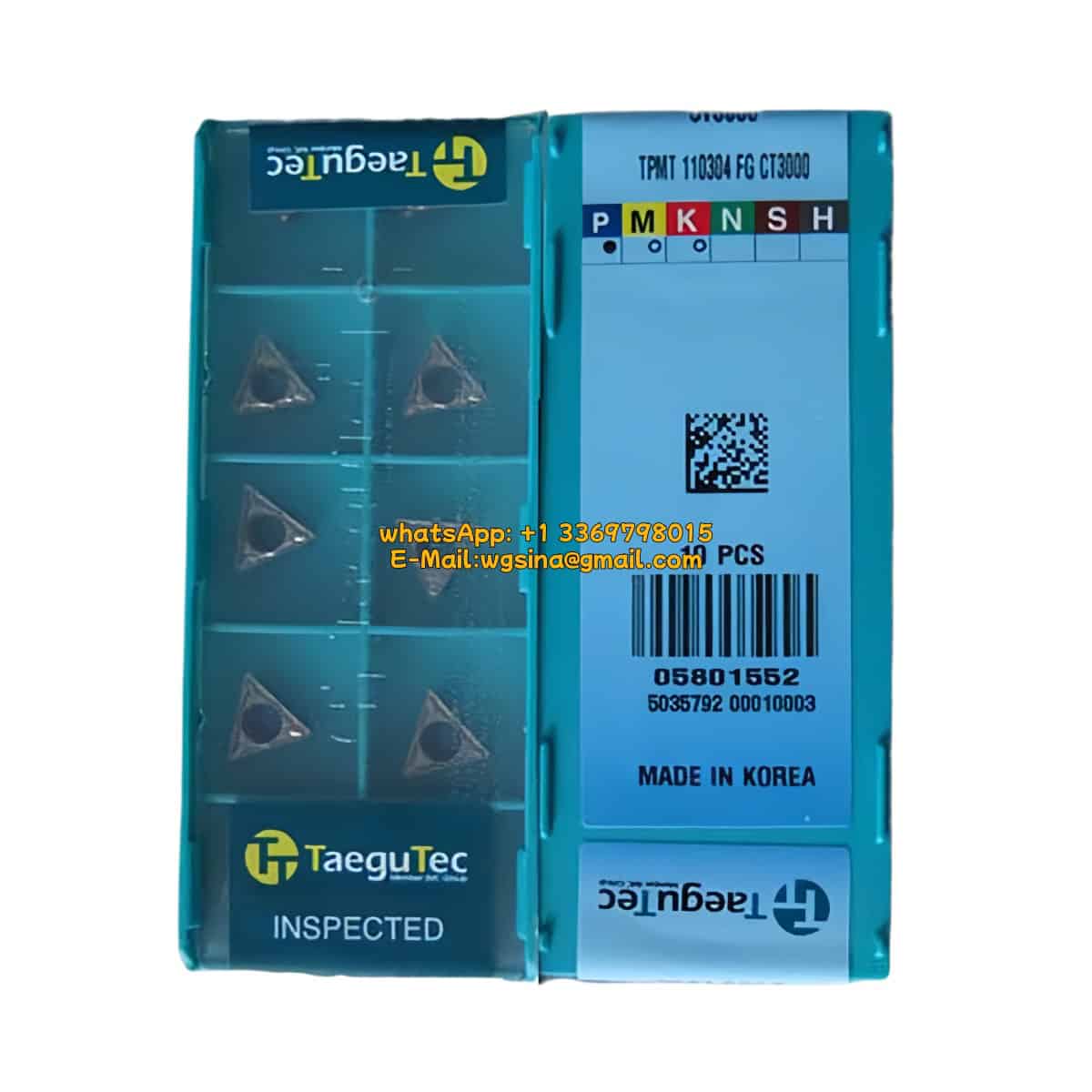 TaeguTec 100% Original TPMT 110304 FG CT3000 Cutting Tools 10PCS