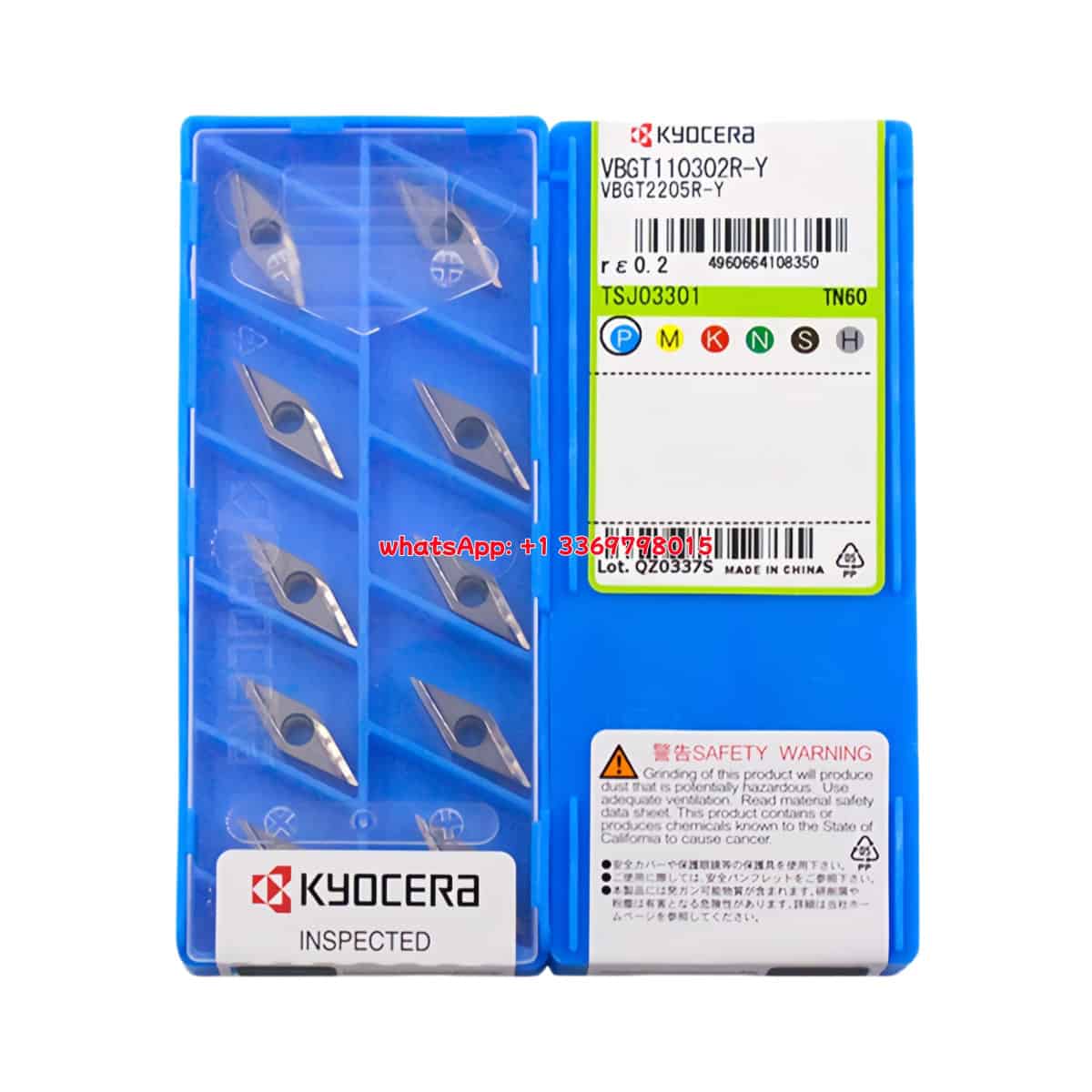 Kyocera 100% Original VBGT110302R-Y TN60 Cutting Tools 10PCS