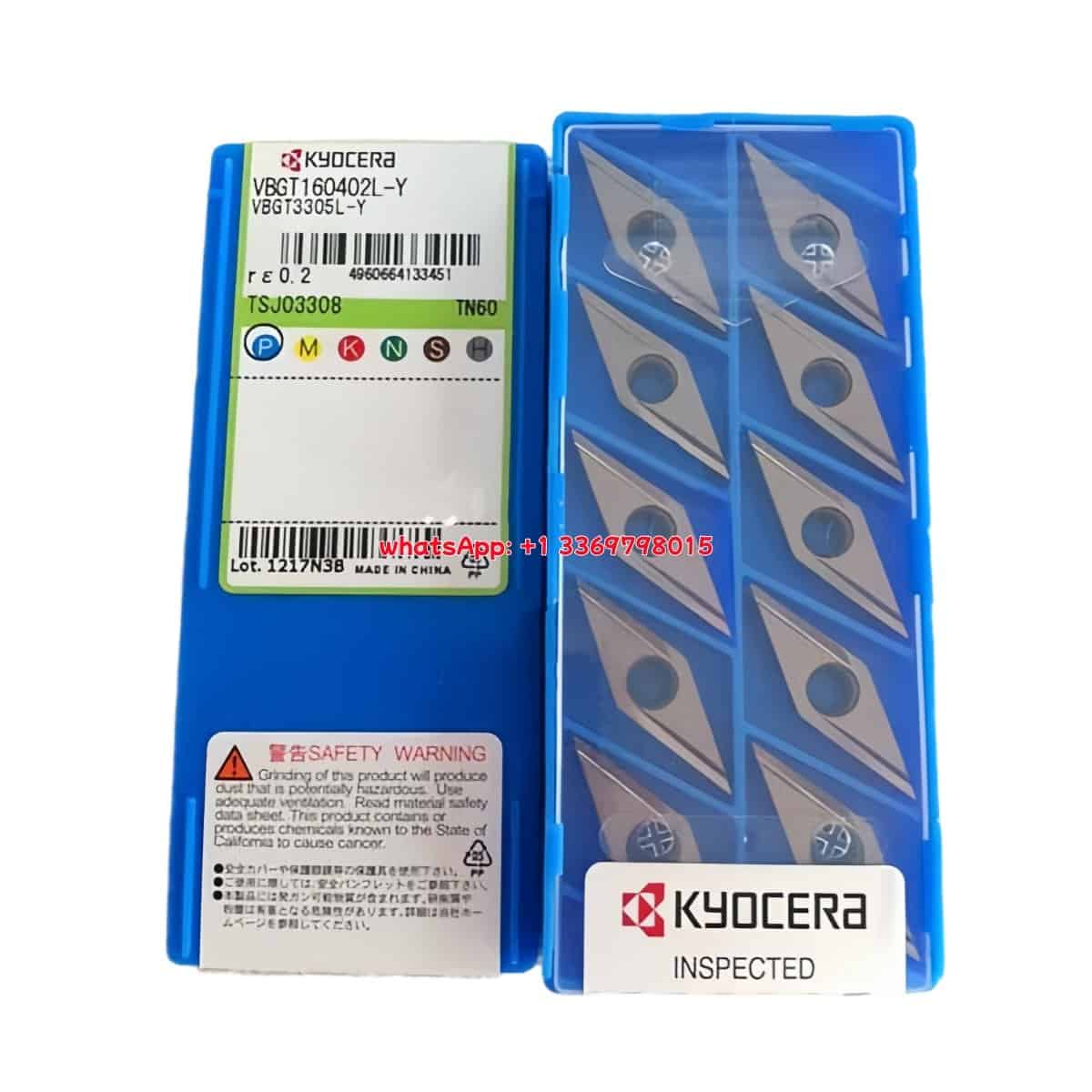 Kyocera 100% Original VBGT160402L-Y TN60 Cutting Tools 10PCS