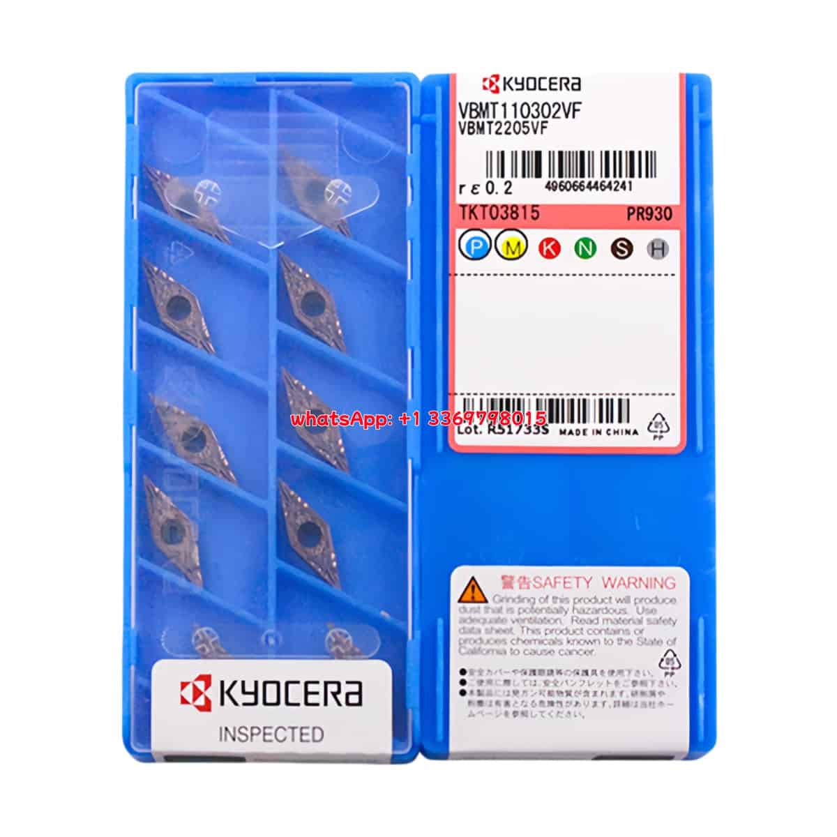 Kyocera 100% Original VBMT110302-VF PR930 Cutting Tools 10PCS