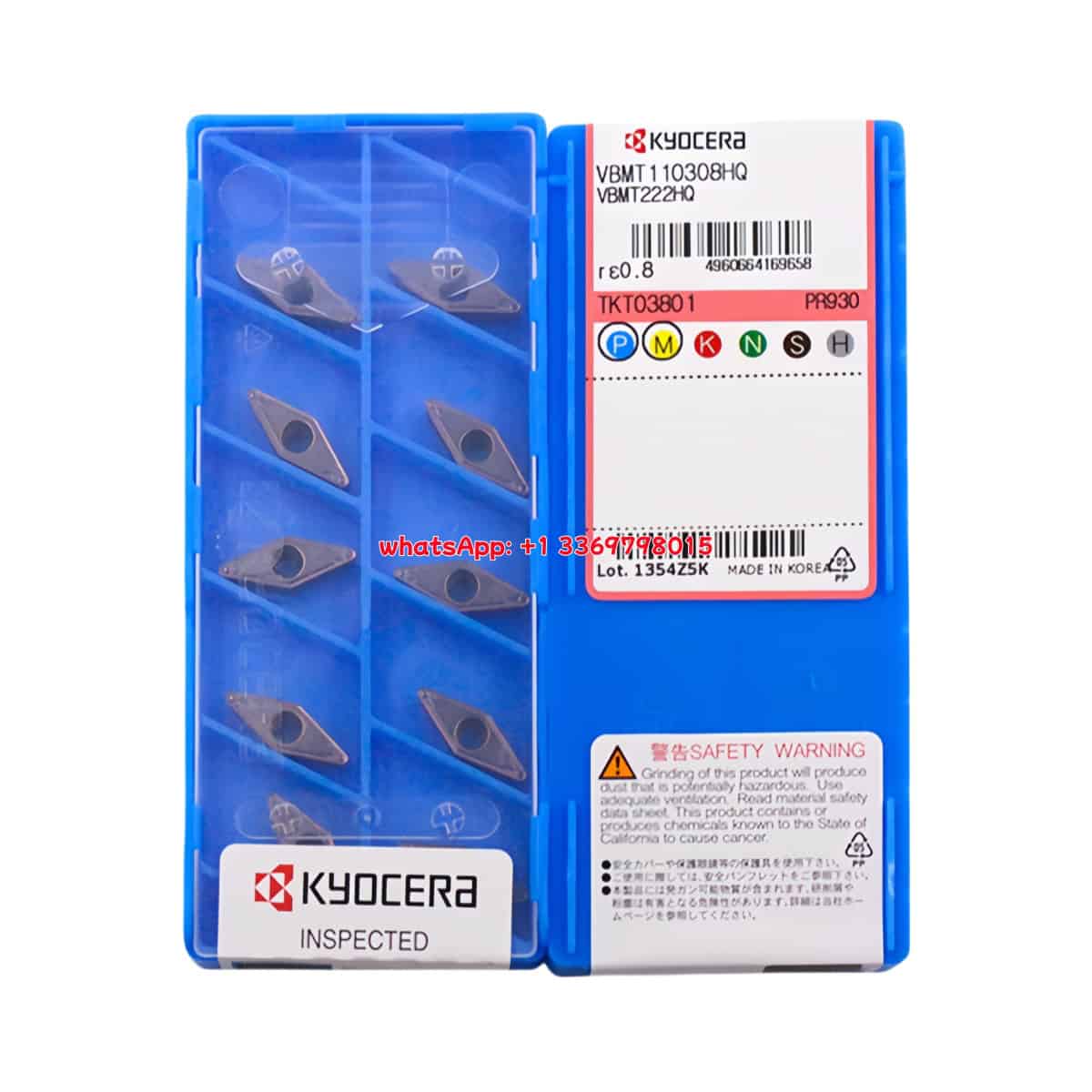 Kyocera 100% Original VBMT110308-HQ PR930 Cutting Tools 10PCS