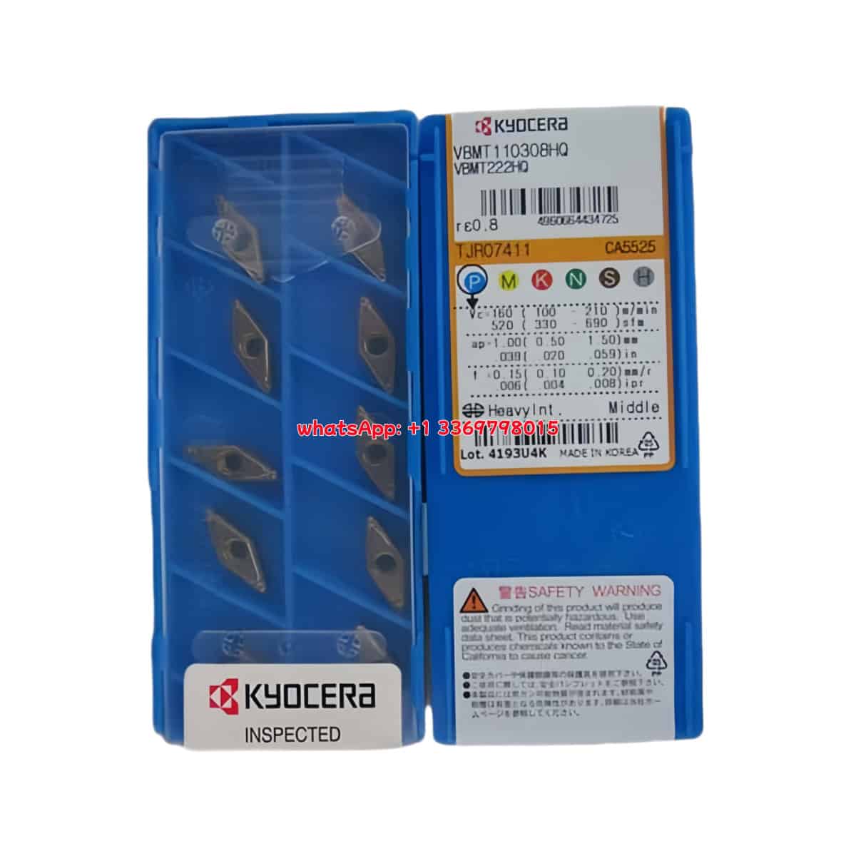 Kyocera 100% Original VBMT110308HQ CA5525 Cutting Tools 10PCS