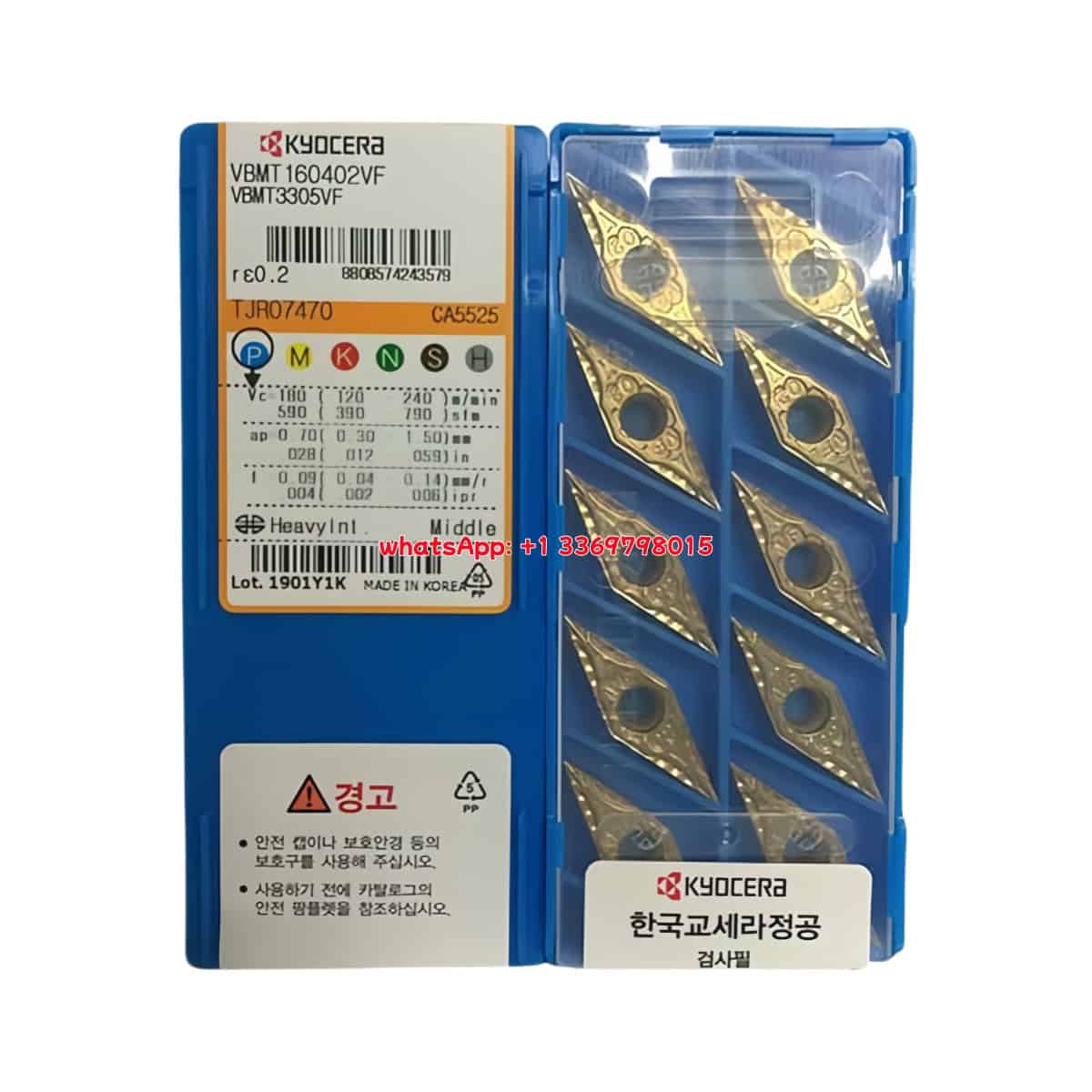 Kyocera 100% Original VBMT160402VF CA5525 Cutting Tools 10PCS