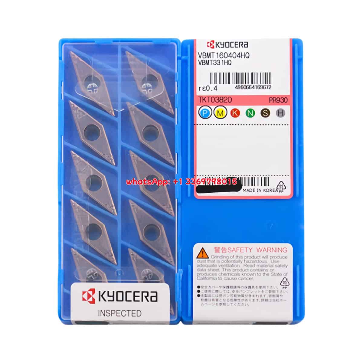 Kyocera 100% Original VBMT160404-HQ PR930 Cutting Tools 10PCS