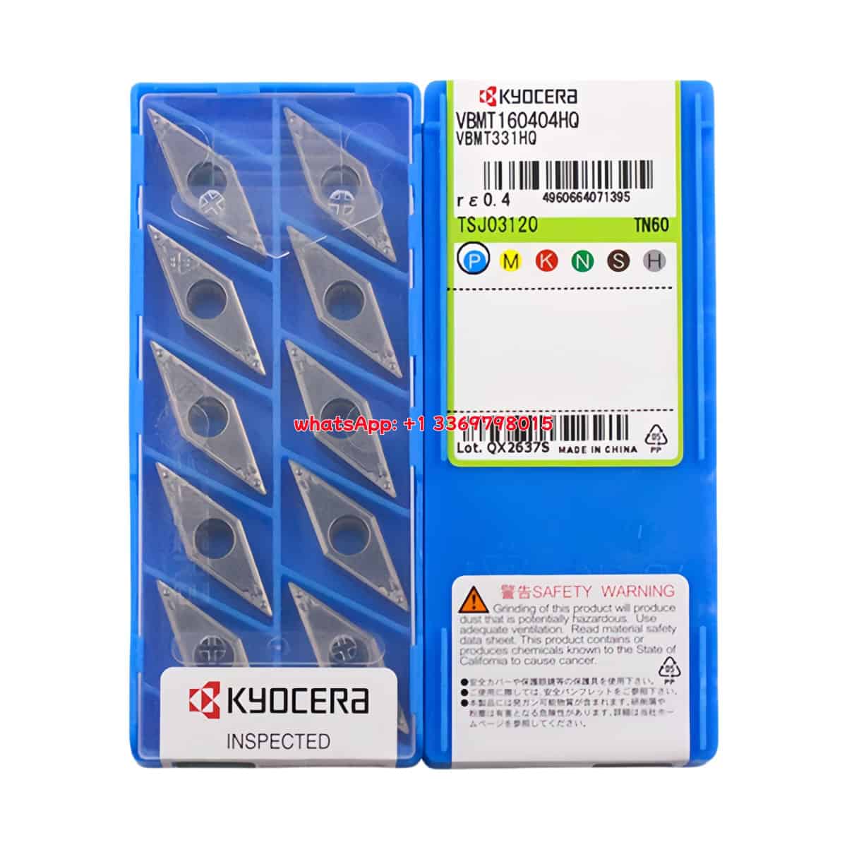 Kyocera 100% Original VBMT160404-HQ TN60 Cutting Tools 10PCS