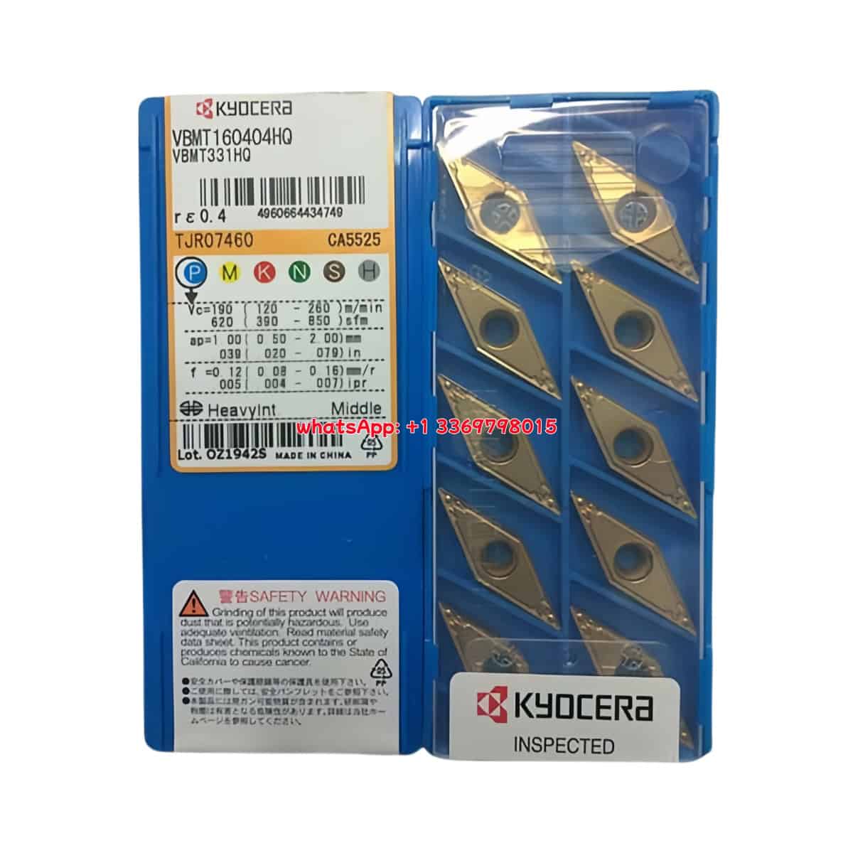 Kyocera 100% Original VBMT160404HQ CA5525 Cutting Tools 10PCS