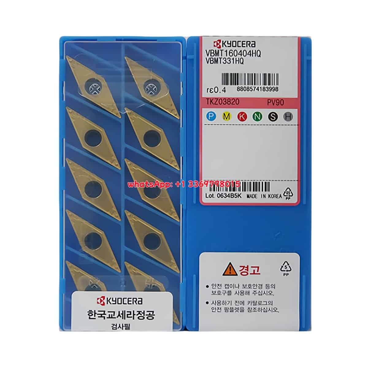 Kyocera 100% Original VBMT160404HQ PV90 Cutting Tools 10PCS