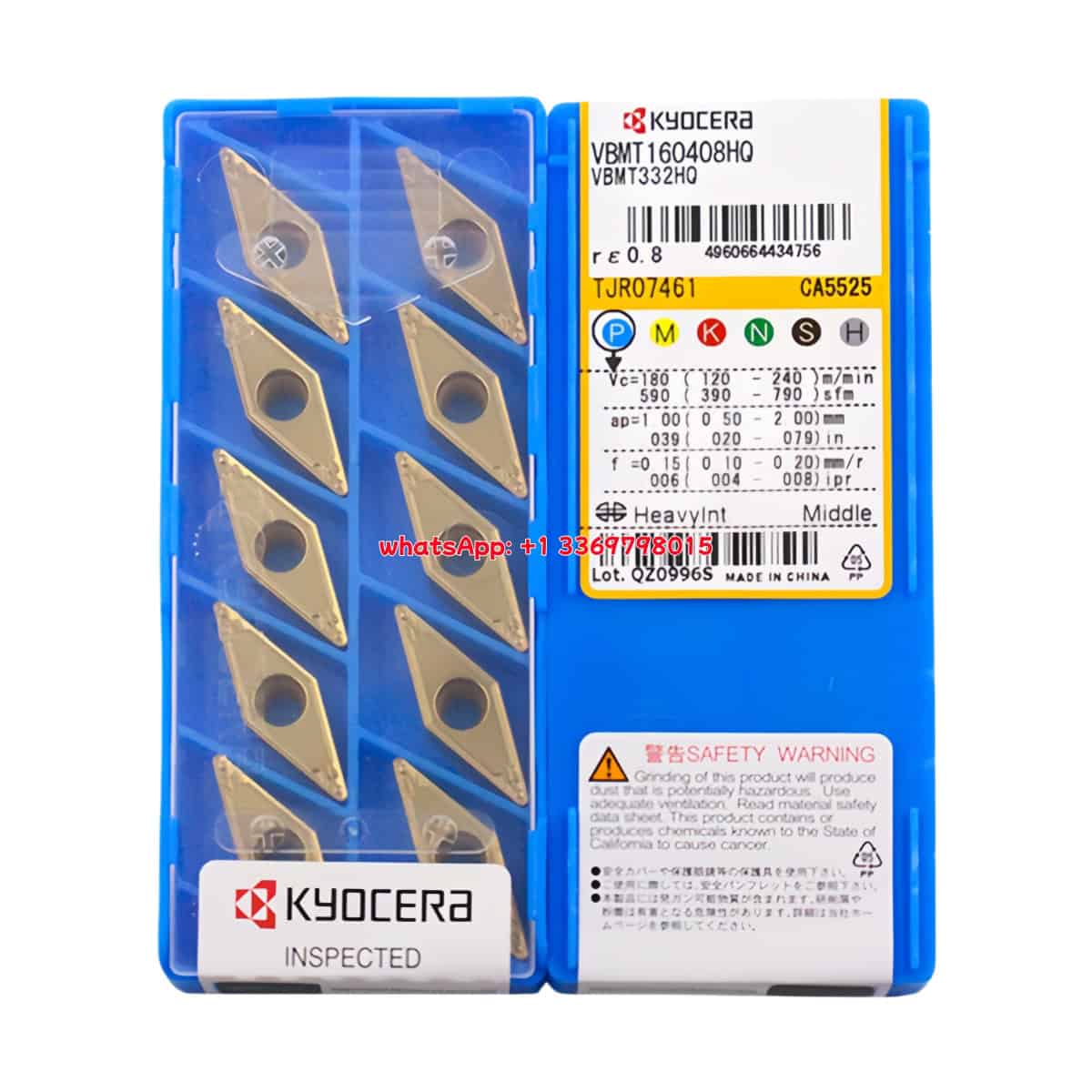 Kyocera 100% Original VBMT160408-HQ CA5525 Cutting Tools 10PCS