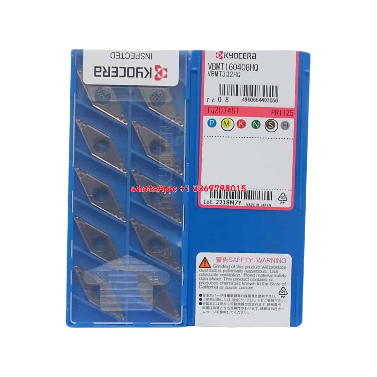 Kyocera 100% Original VBMT160408HQ PR1125 Cutting Tools 10PCS