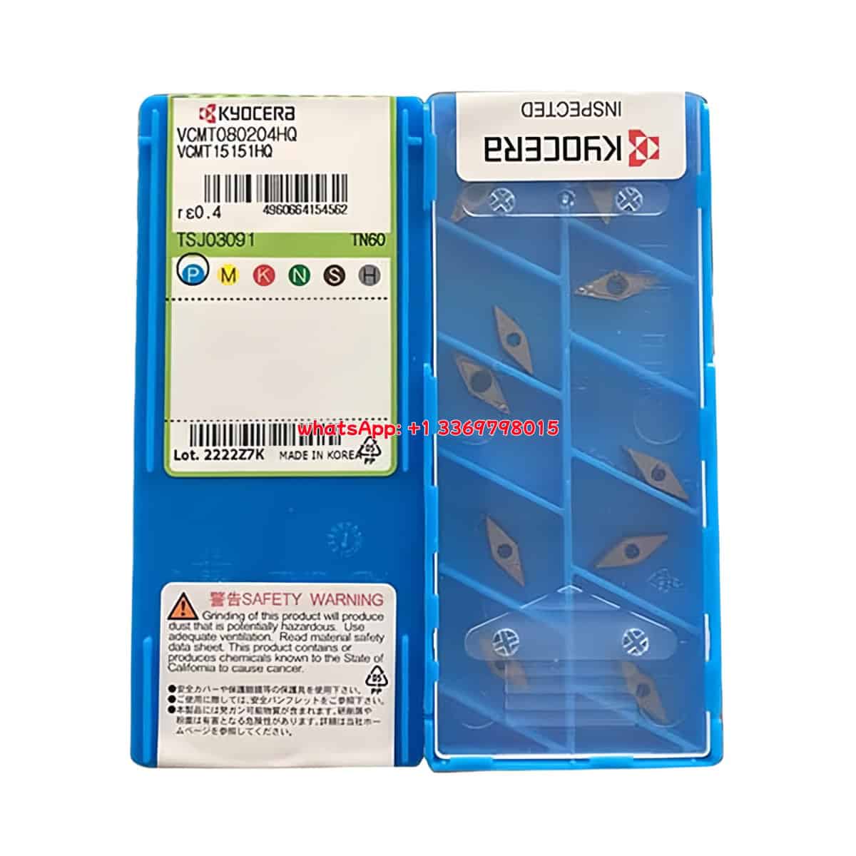 Kyocera 100% Original  Turning Insert VCMT080204-HQ TN60  10pcs