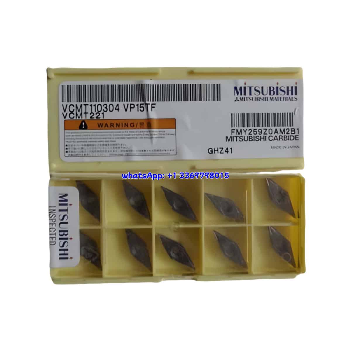 Mitsubishi 100% Original VCMT110304 VP15TF Cutting Tools 10PCS