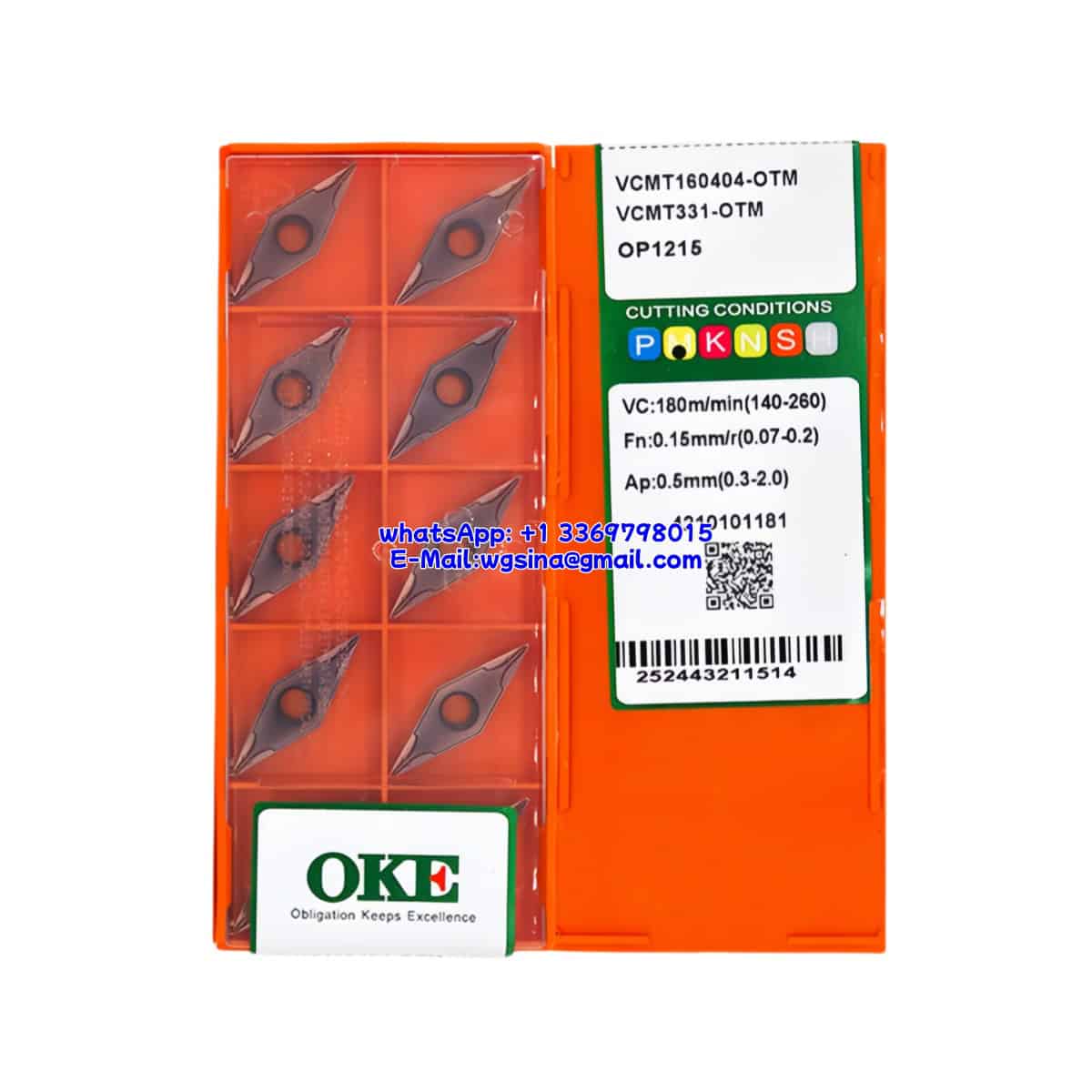 OKE 100% Original VCMT160404-OTM OP1215 Cutting Tools 10PCS