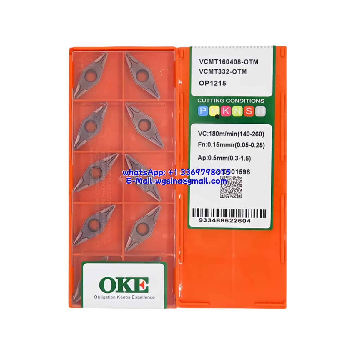 OKE 100% Original VCMT160408-OTM OP1215 Cutting Tools 10PCS
