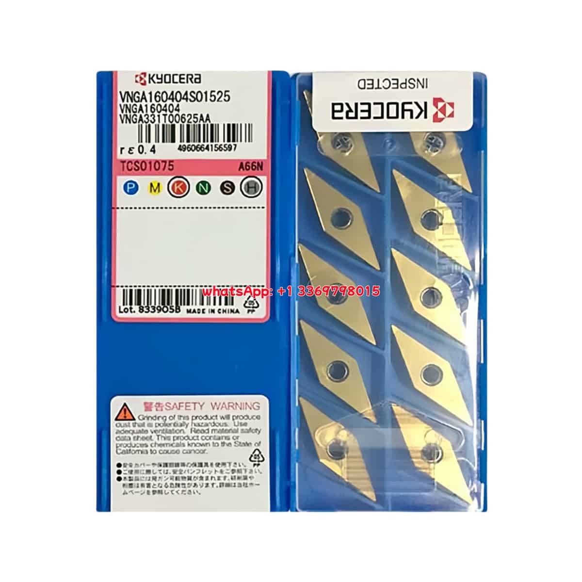 Kyocera 100% Original VNGA160404S01525 A66N Cutting Tools 10PCS
