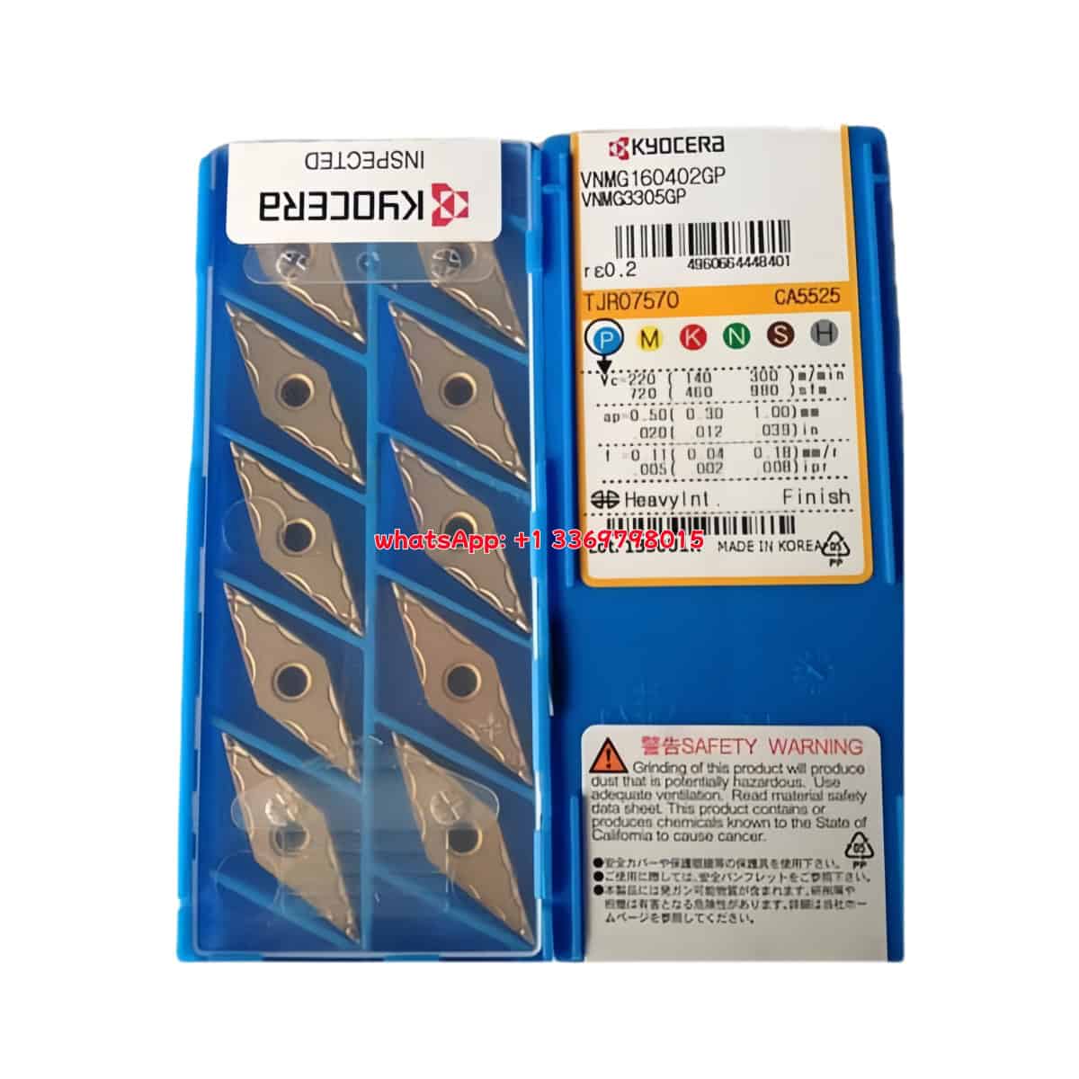 Kyocera 100% Original VNMG160402GP CA5525 Cutting Tools 10PCS