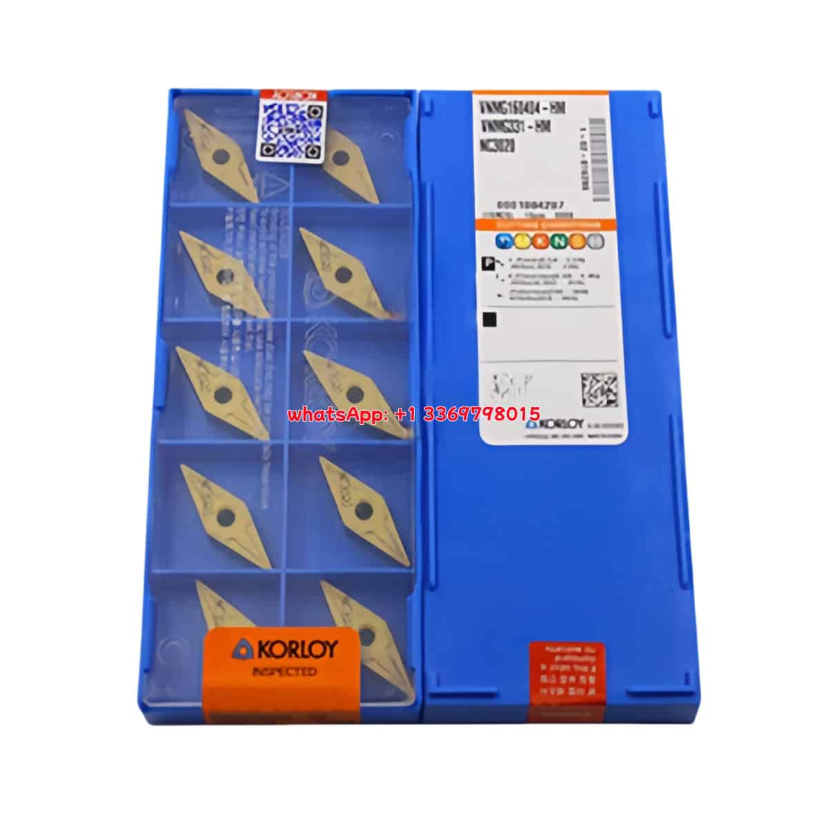 Korloy 100% Original VNMG160404-HM NC3020 Cutting Tools 10PCS