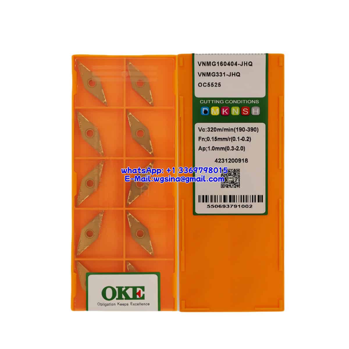 OKE 100% Original VNMG160404-JHQ OC5525 Cutting Tools 10PCS