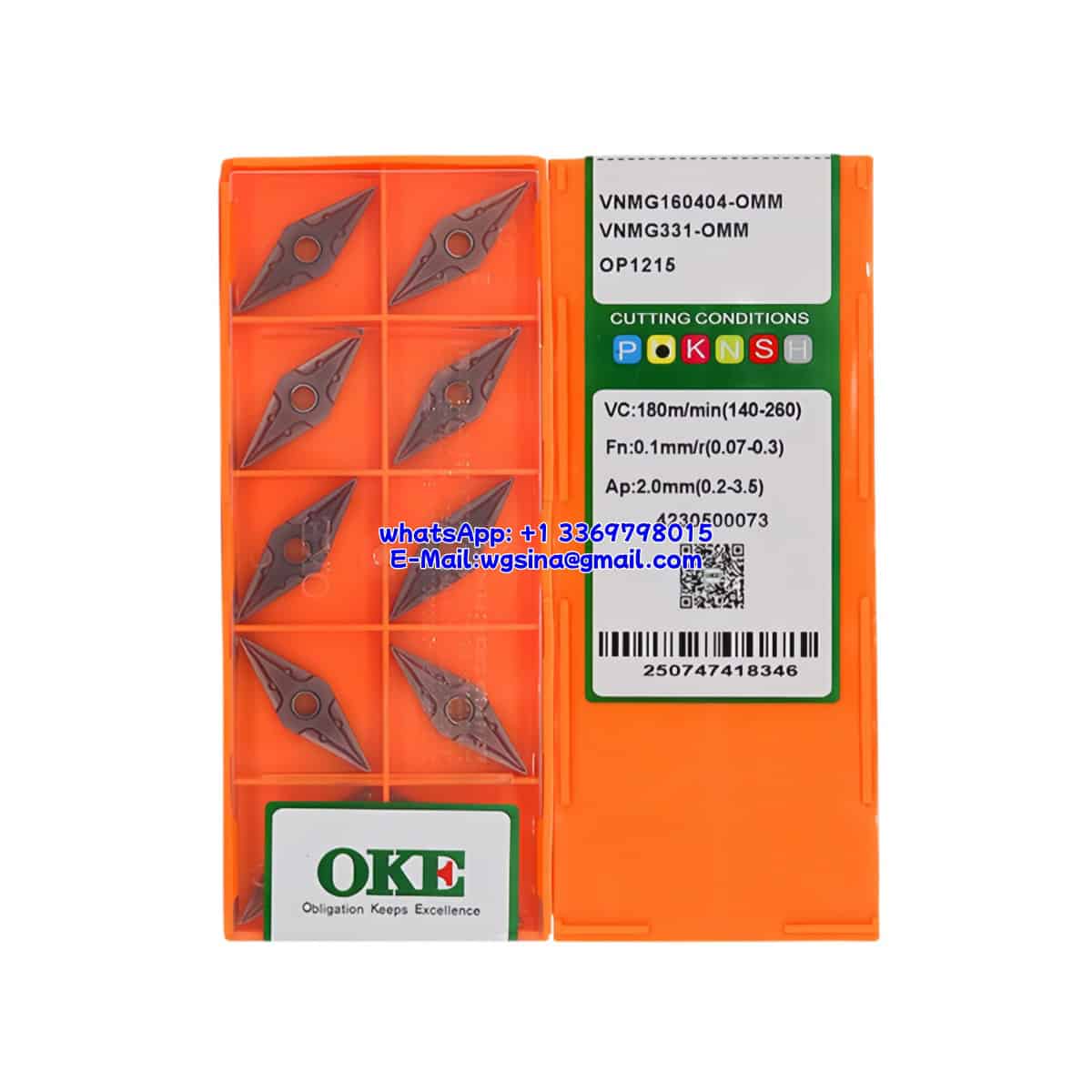 OKE 100% Original VNMG160404-OMM OP1215 Cutting Tools 10PCS