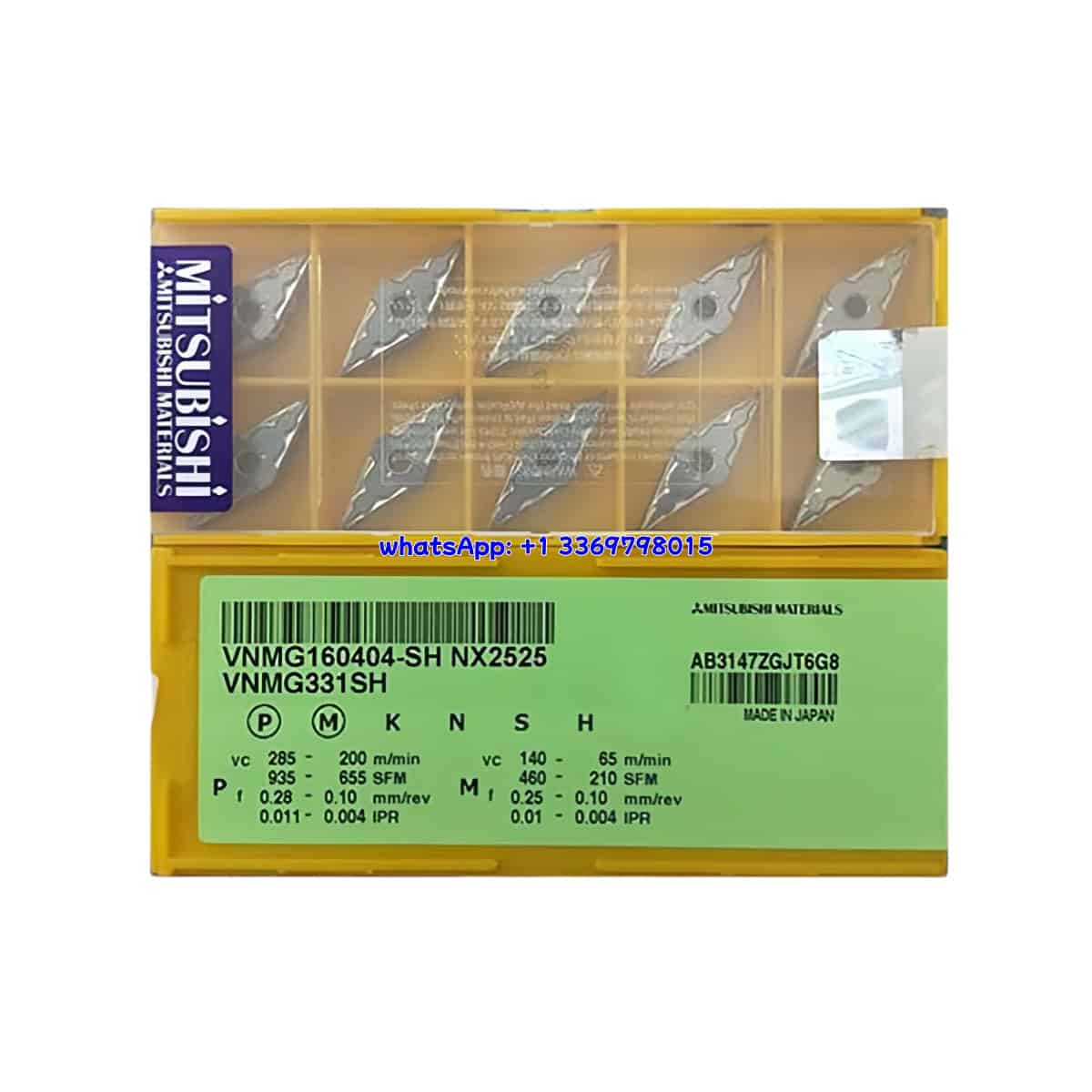 Mitsubishi 100% Original VNMG160404-SH NX2525 Cutting Tools 10PCS
