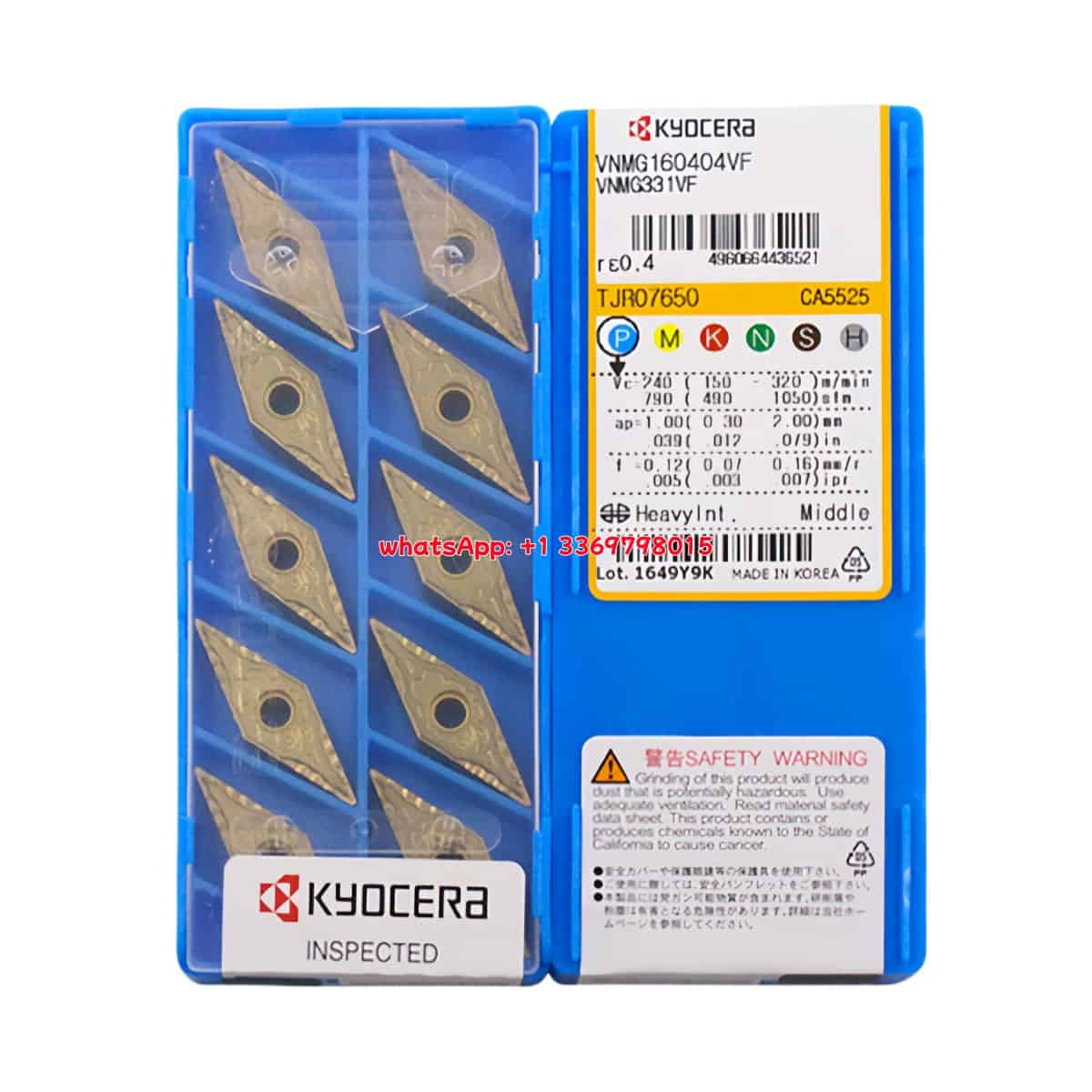 Kyocera 100% Original VNMG160404-VF CA5525 Cutting Tools 10PCS