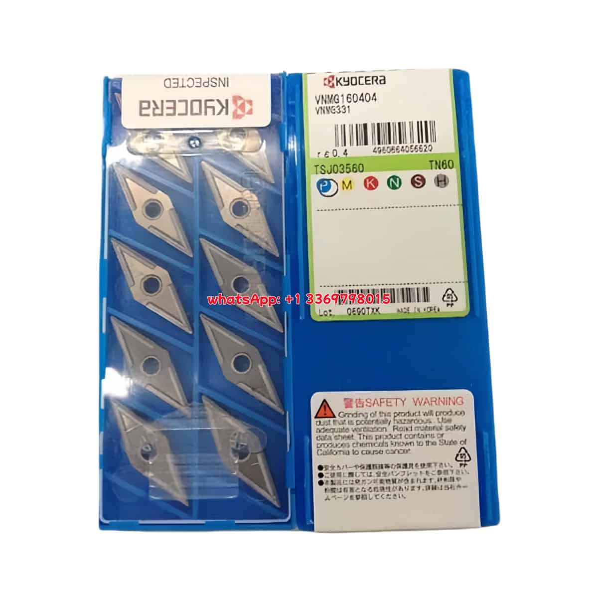 Kyocera 100% Original VNMG160404 TN60 Cutting Tools 10PCS
