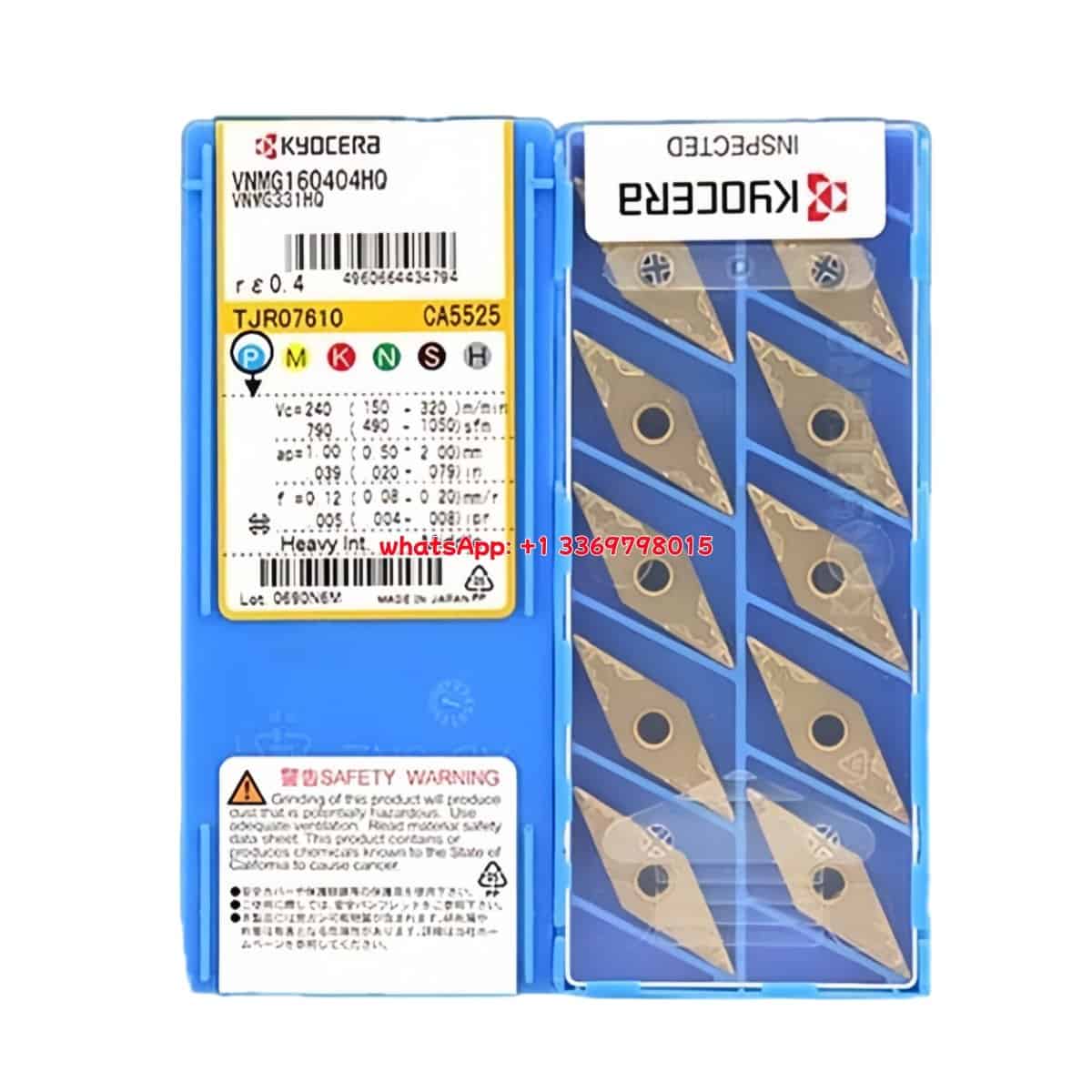 Kyocera 100% Original VNMG160404HQ CA5525 Cutting Tools 10PCS