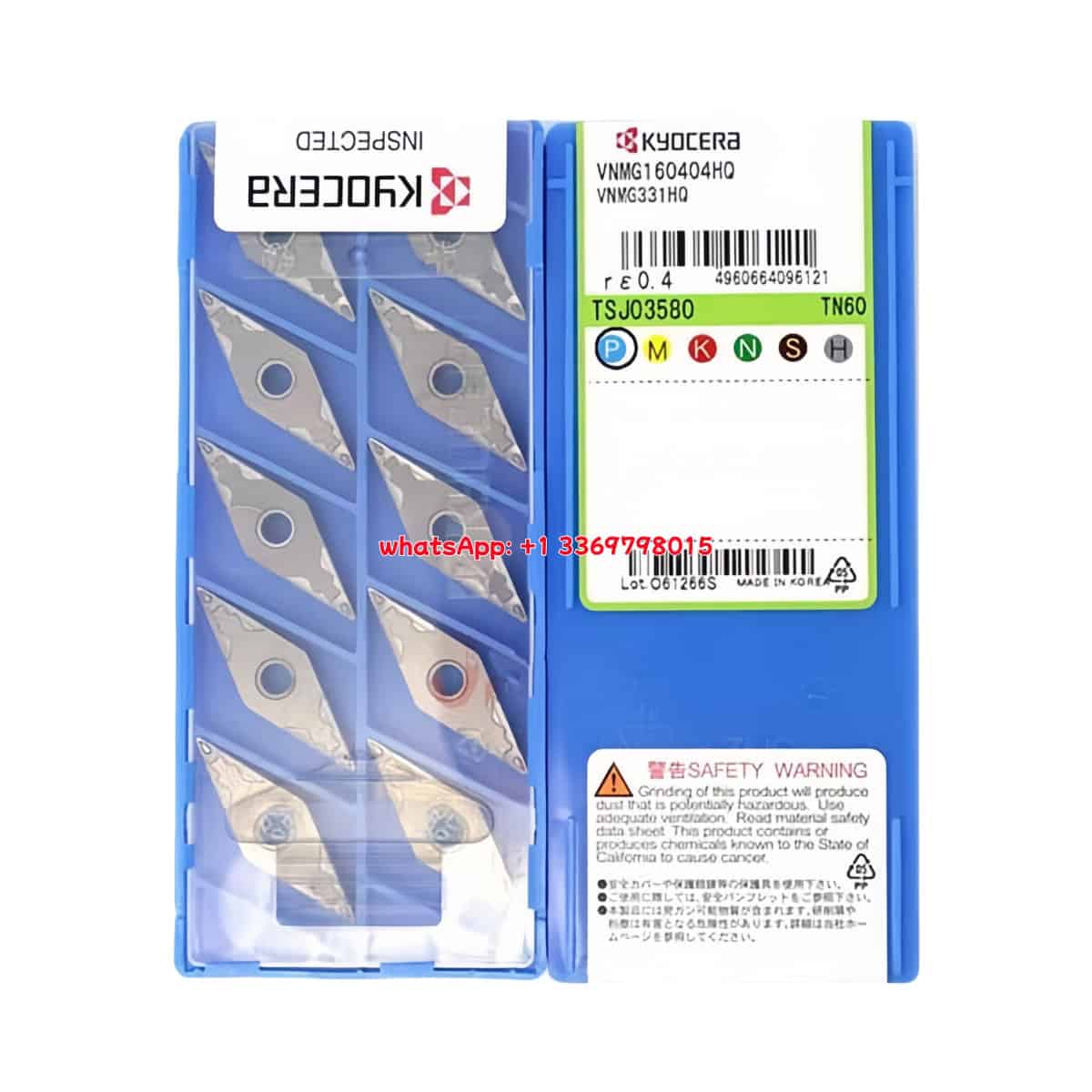 Kyocera 100% Original VNMG160404HQ TN60 Cutting Tools 10PCS