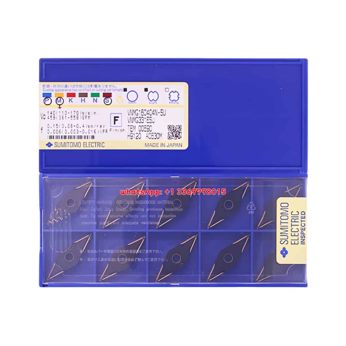 SUMITOMO 100% Original VNMG160404N-SU AC630M Cutting Tools 10PCS