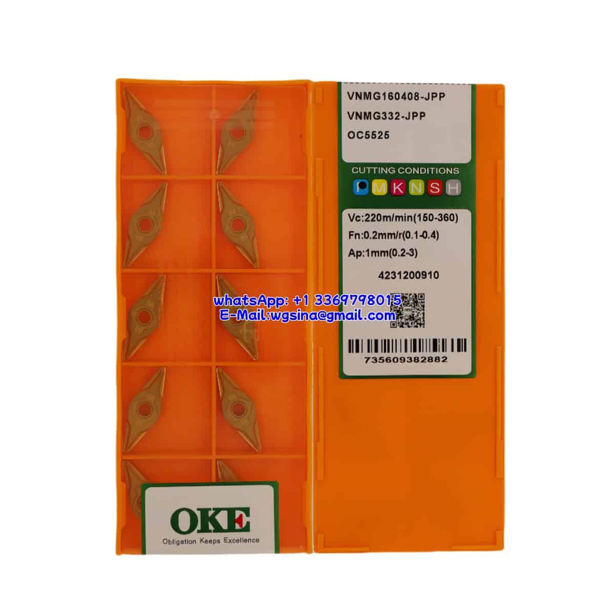 OKE 100% Original VNMG160408-JPP OC5525 Cutting Tools 10PCS