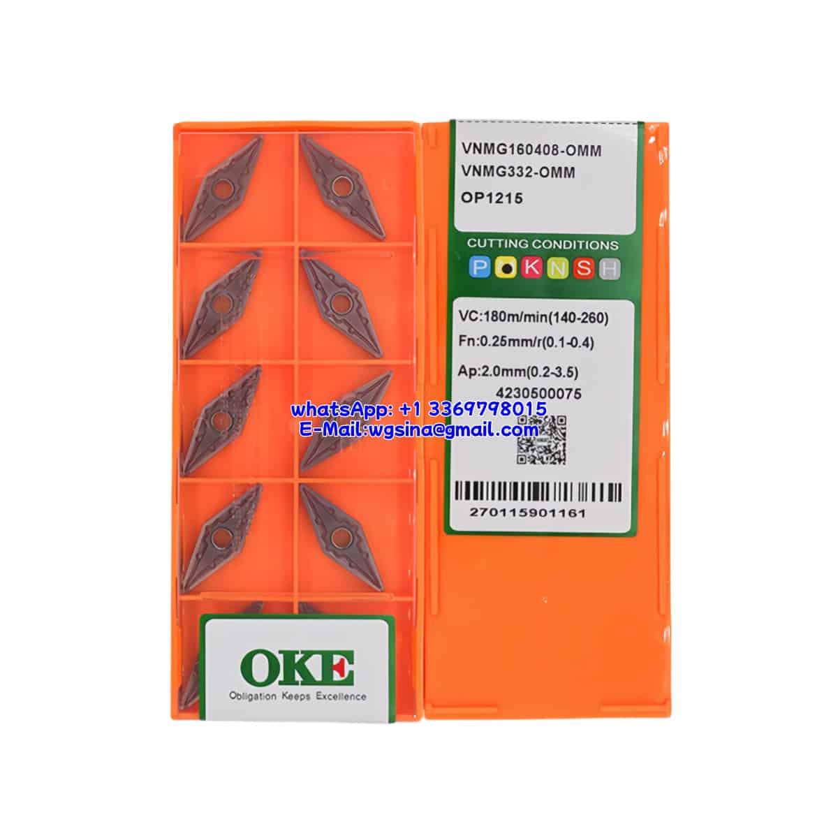 OKE 100% Original VNMG160408-OMM OP1215 Cutting Tools 10PCS