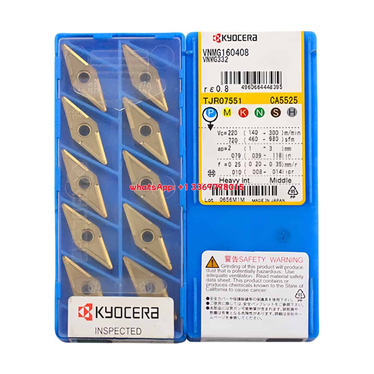 Kyocera 100% Original VNMG160408 CA5525 Cutting Tools 10PCS