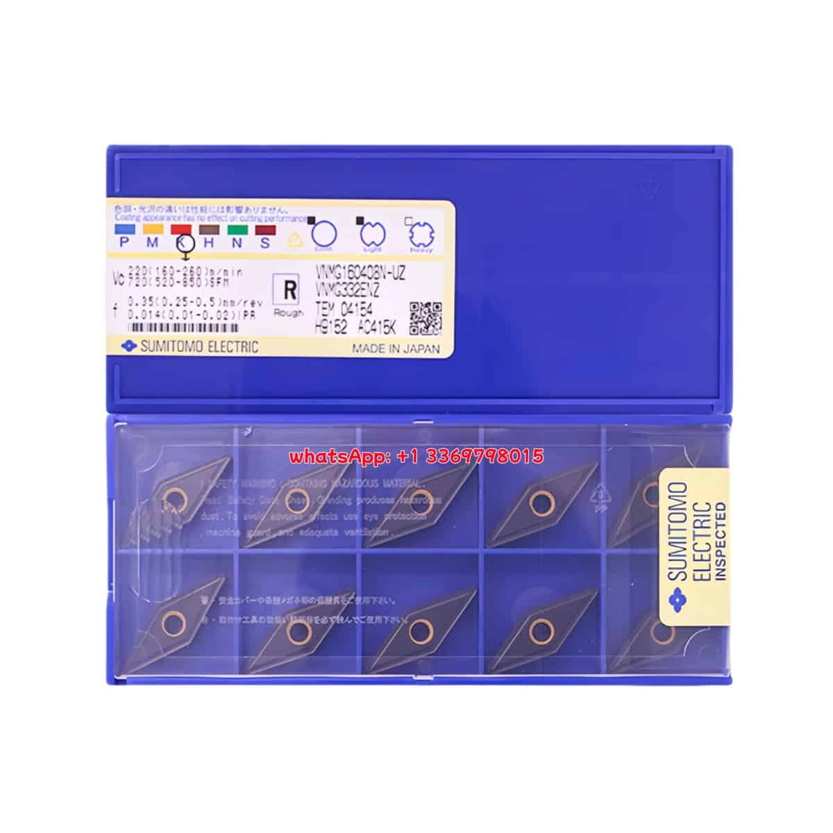 SUMITOMO 100% Original VNMG160408N-UZ AC415K Cutting Tools 10PCS