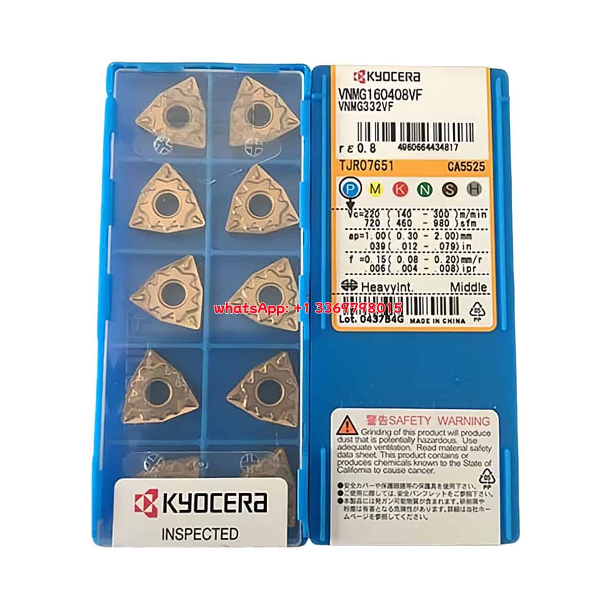 Kyocera 100% Original VNMG160408VF CA5525 Cutting Tools 10PCS