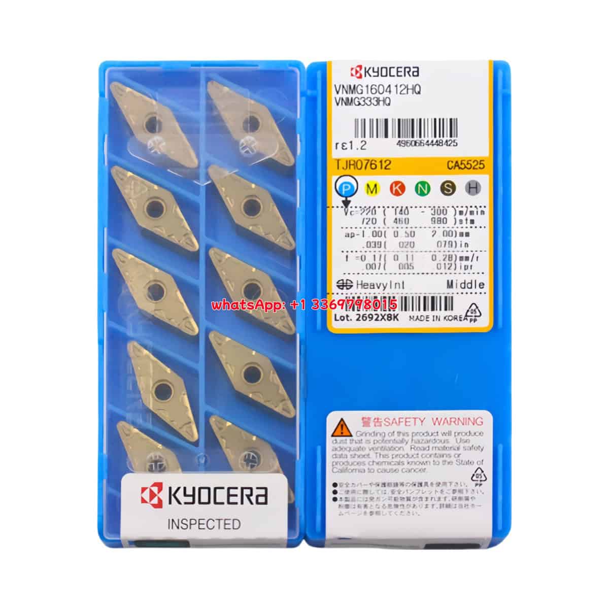 Kyocera 100% Original VNMG160412-HQ CA5525 Cutting Tools 10PCS