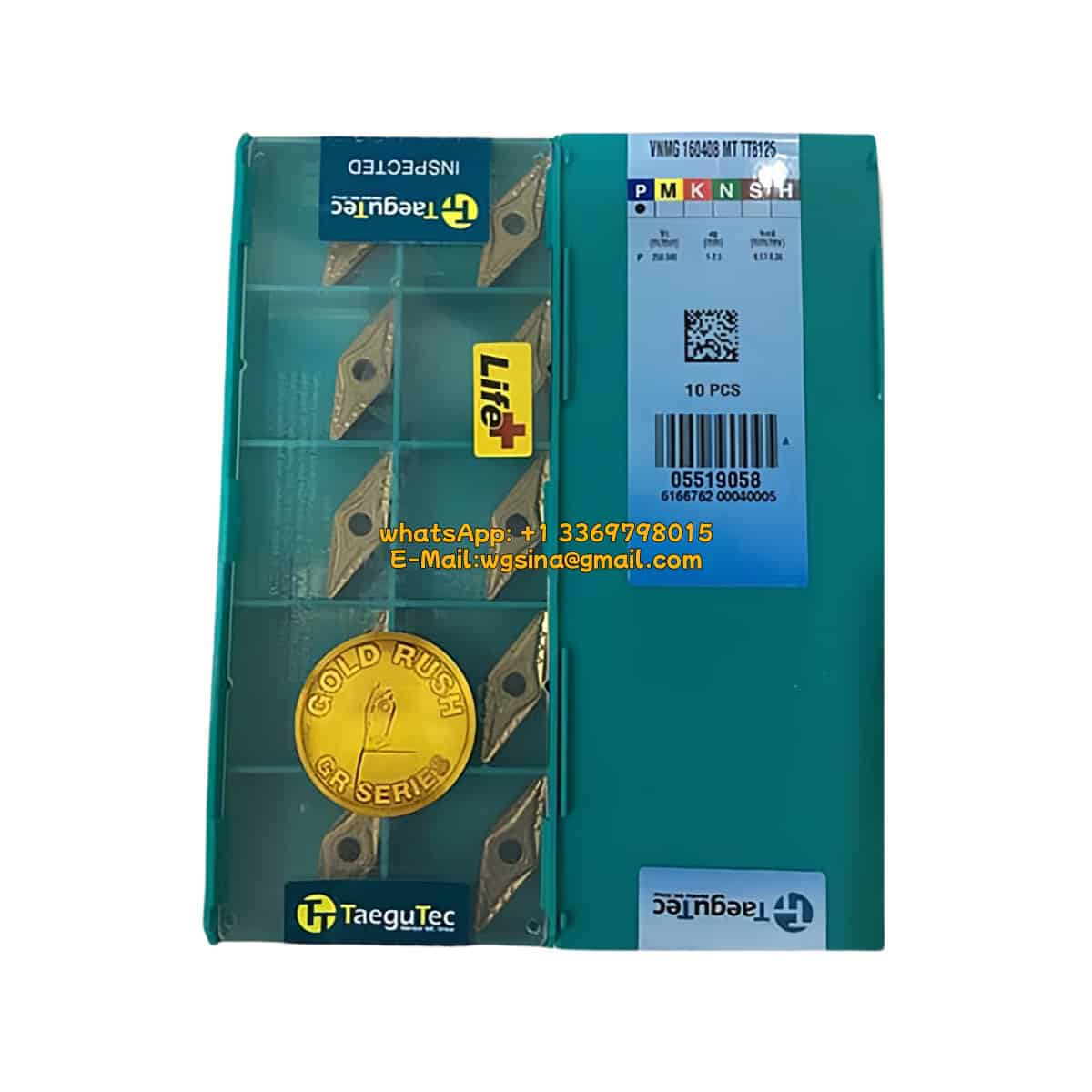 TaeguTec 100% Original VNMG 160408 MT TT8125 Cutting Tools 10PCS