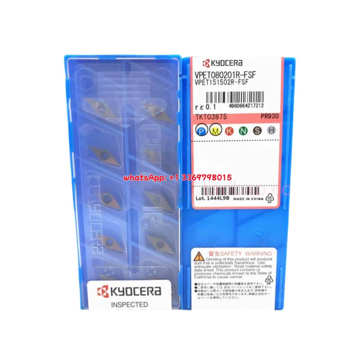 Kyocera 100% Original VPET080201R-FSF PR930 Cutting Tools 10PCS