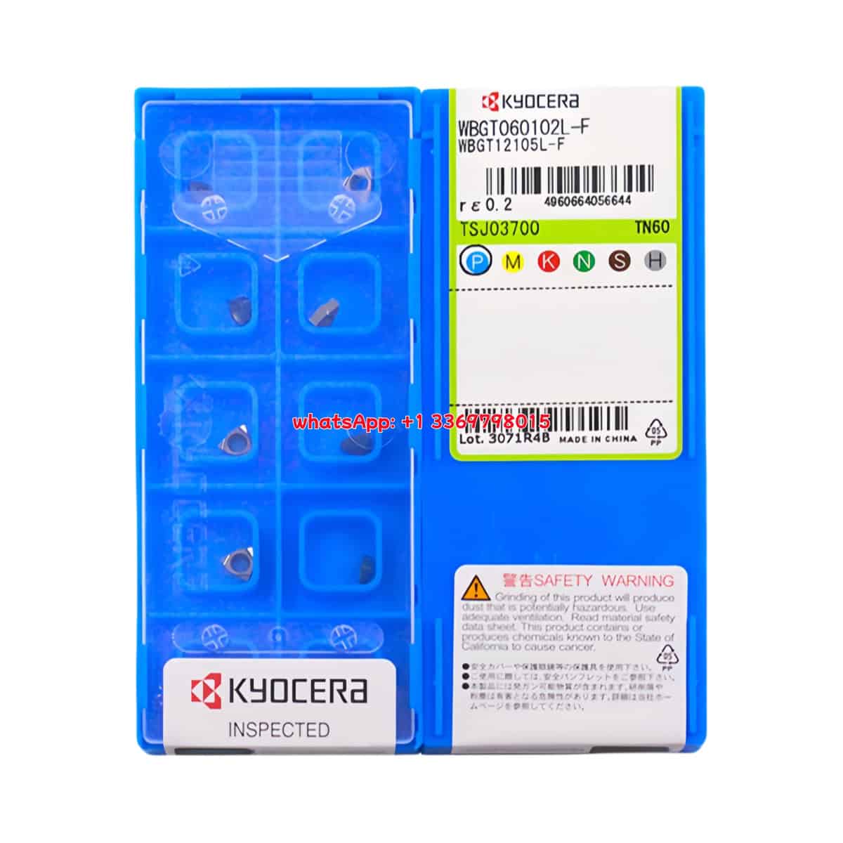 Kyocera 100% Original WBGT060102L-F TN60 Cutting Tools 10PCS