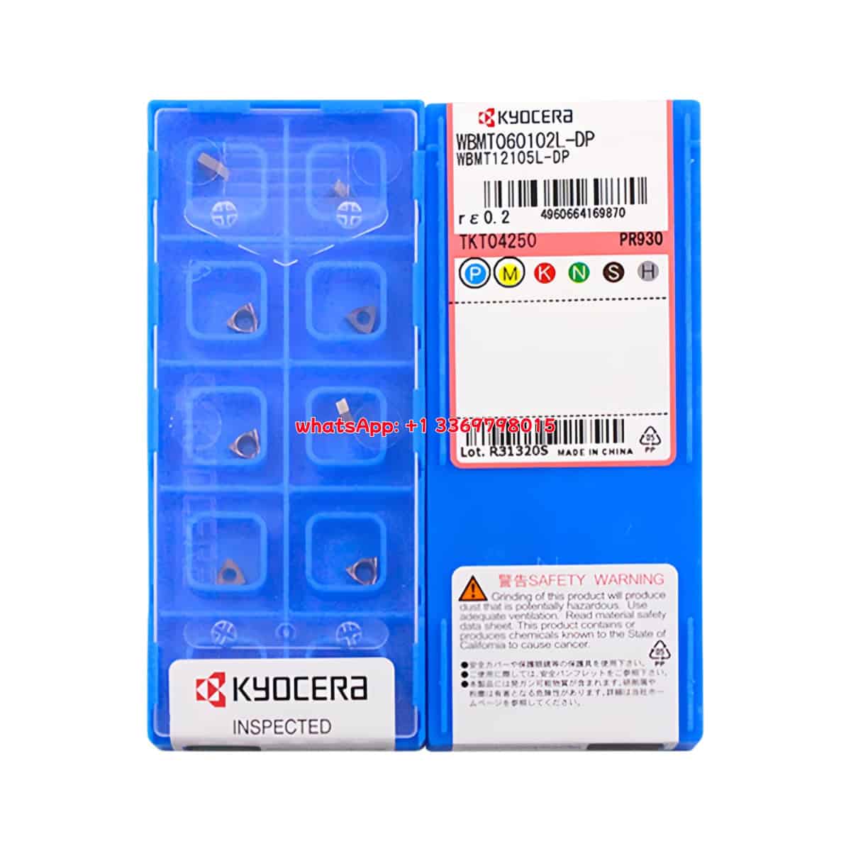 Kyocera 100% Original WBMT060102L-DP PR930 Cutting Tools 10PCS
