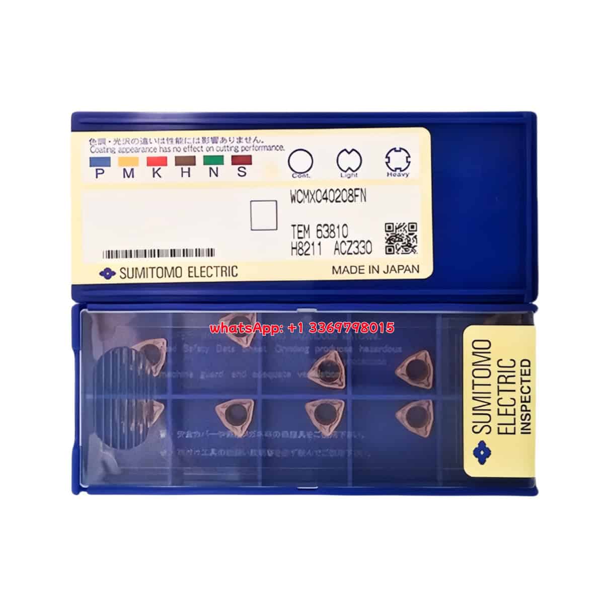 SUMITOMO 100% Original WCMX040208-FN ACZ330 Cutting Tools 10PCS