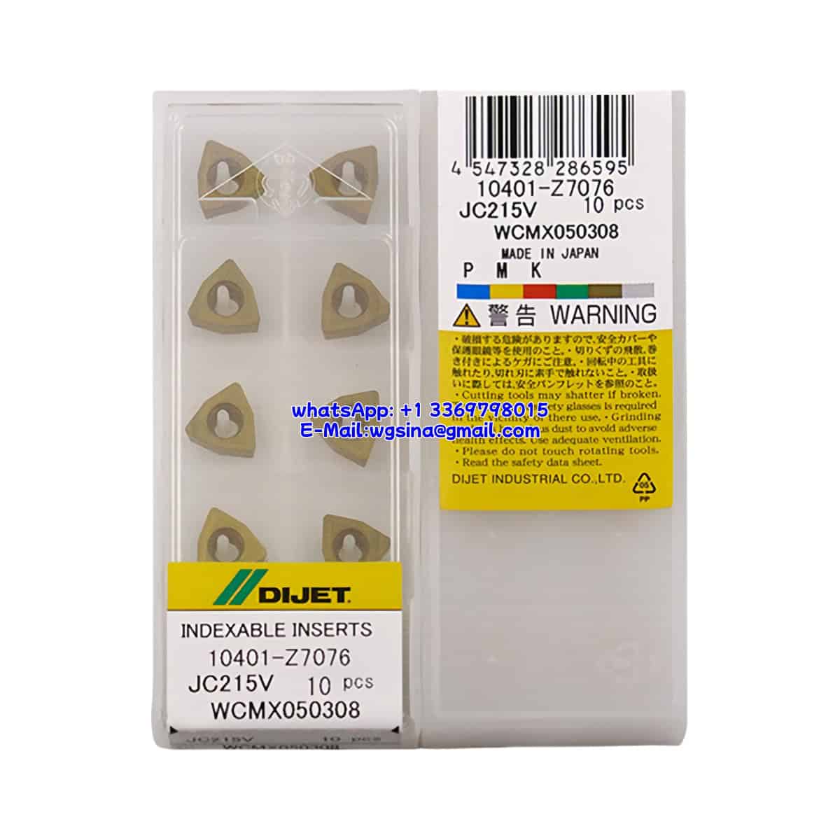 Dijet 100% Original  Cutting Tools U - drill Insert WCMX040208 JC5040  10pcs