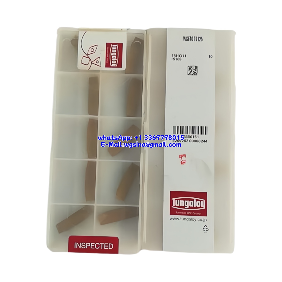 TUNGALOY 100% Original WGE40 T9125 Cutting Tools 10PCS