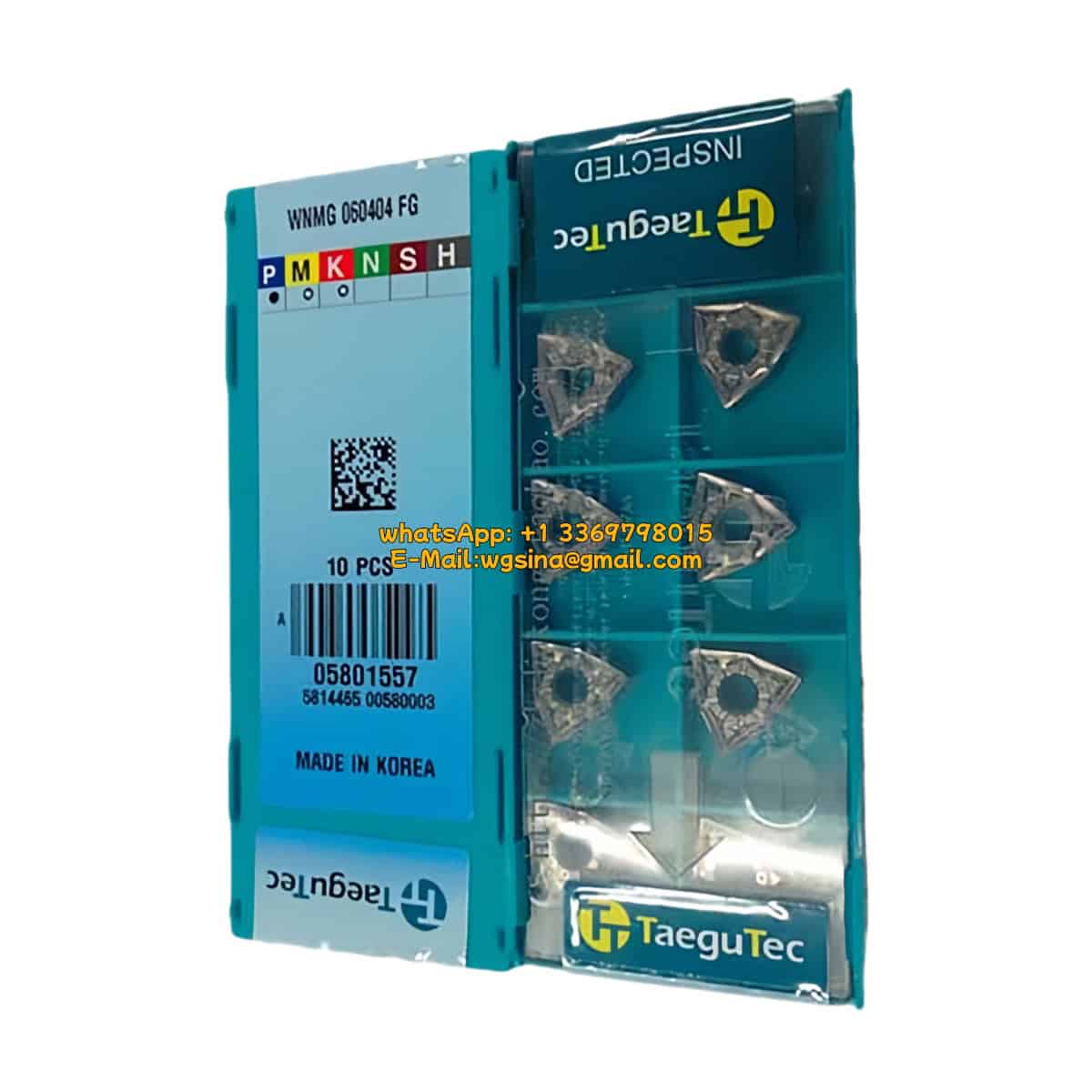 TaeguTec 100% Original WNMG060404-FG CT3000 Cutting Tools 10PCS