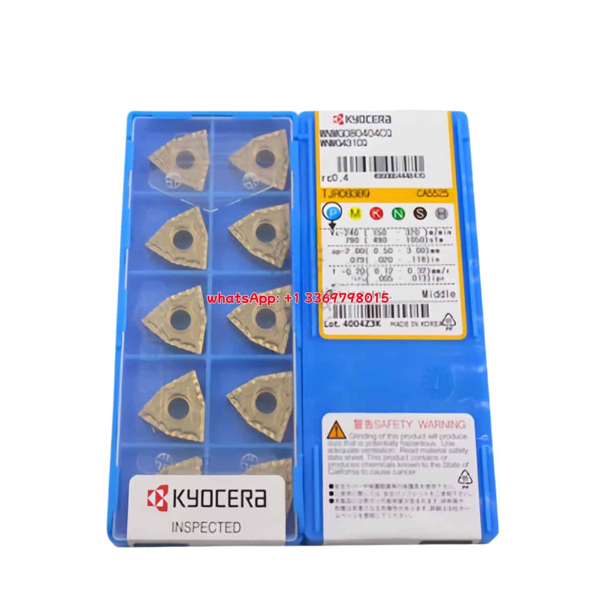 Kyocera 100% Original WNMG080404-CQ CA5525 Cutting Tools 10PCS