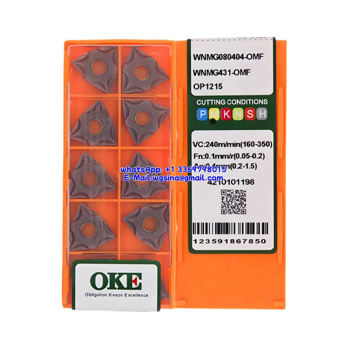 OKE 100% Original WNMG080404-OMF OP1215 Cutting Tools 10PCS