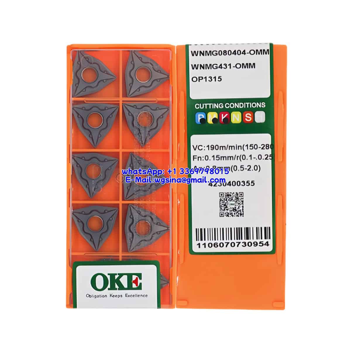OKE 100% Original WNMG080404-OMM OP1315 Cutting Tools 10PCS