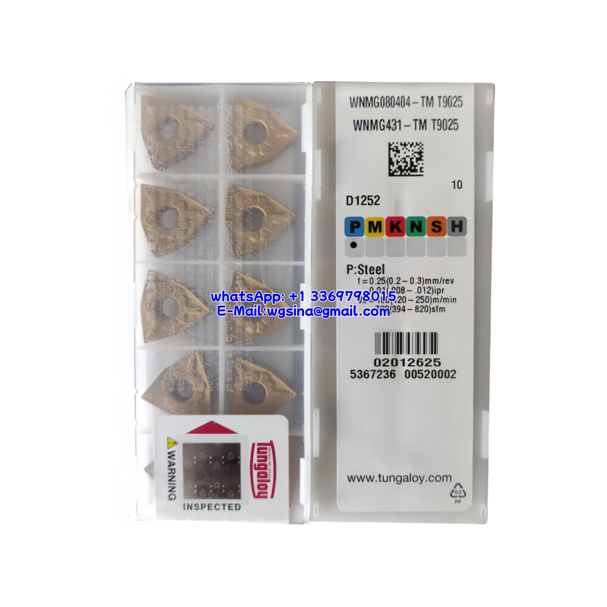 TUNGALOY 100% Original WNMG080404-TM T9025 Cutting Tools 10PCS