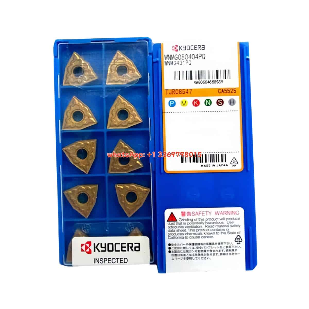 Kyocera 100% Original  Turning Insert WNMG080404-PQ CA525  10pcs