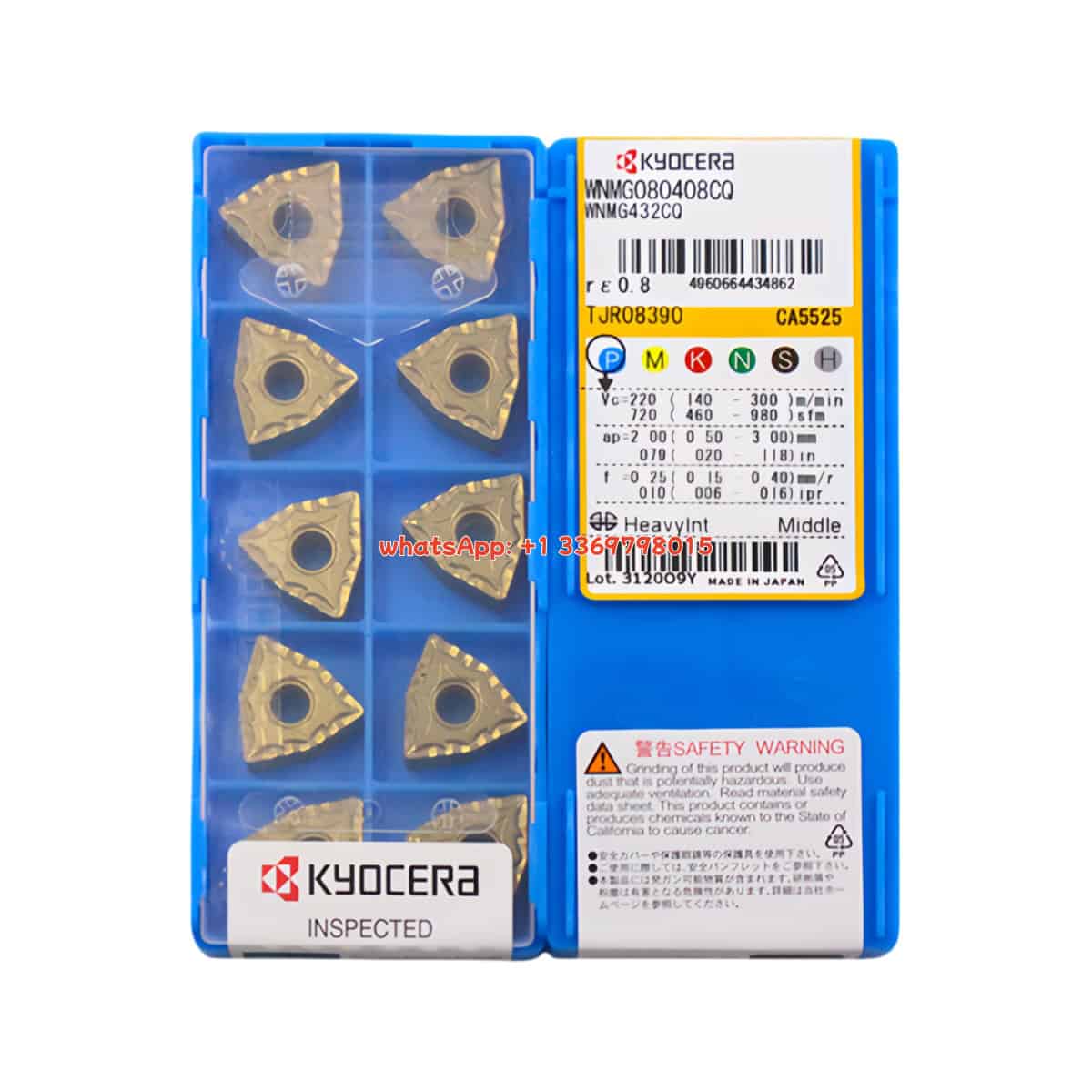 Kyocera 100% Original WNMG080408-CQ CA5525 Cutting Tools 10PCS