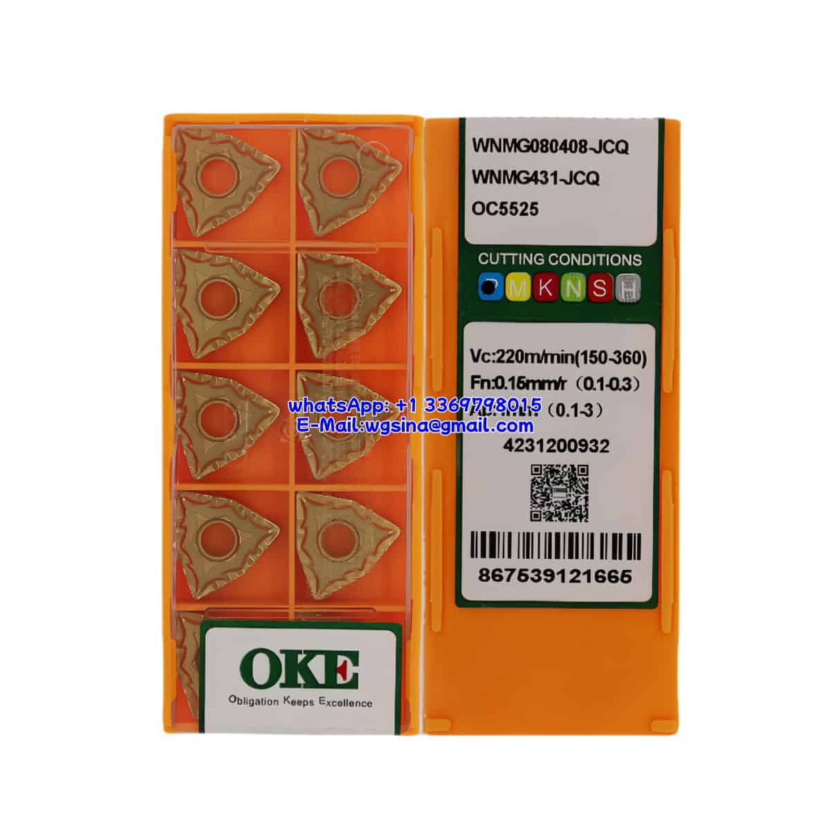 OKE 100% Original WNMG080408-JCQ OC5525 Cutting Tools 10PCS