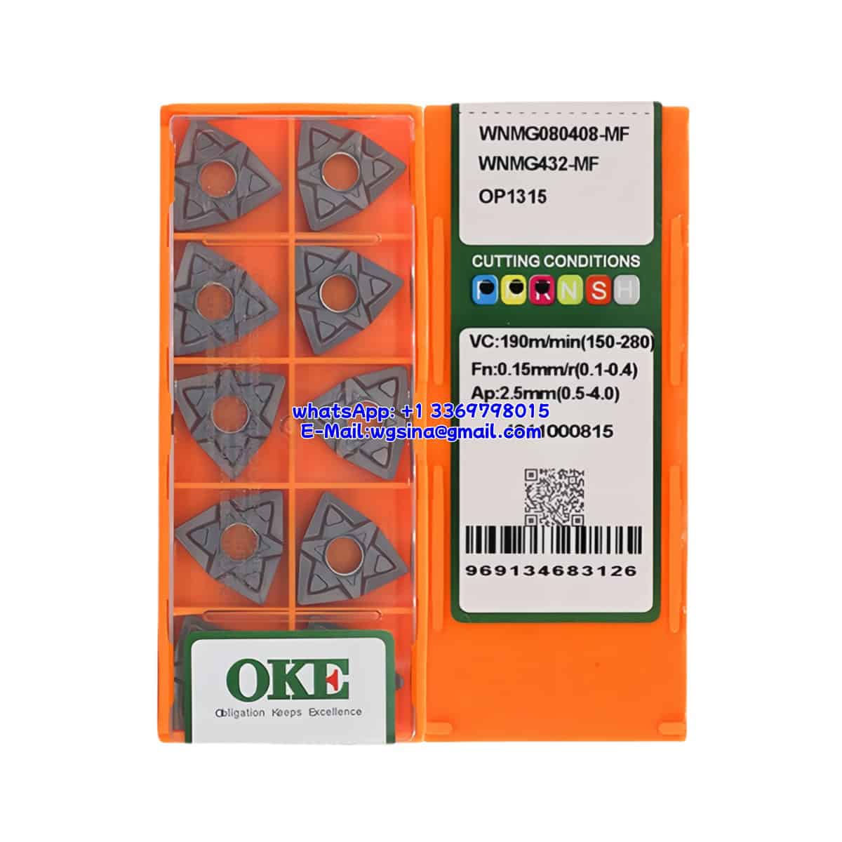 OKE 100% Original WNMG080408-MF OP1315 Cutting Tools 10PCS